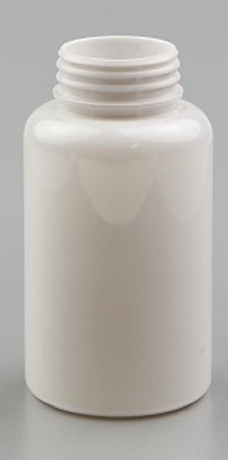 120ml White PET Skypack Jar, 38mm Hinge Neck